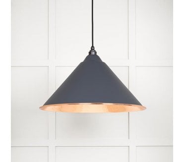 From The Anvil 49503SL Hockley Light Pendant - Slate & Hammered Copper