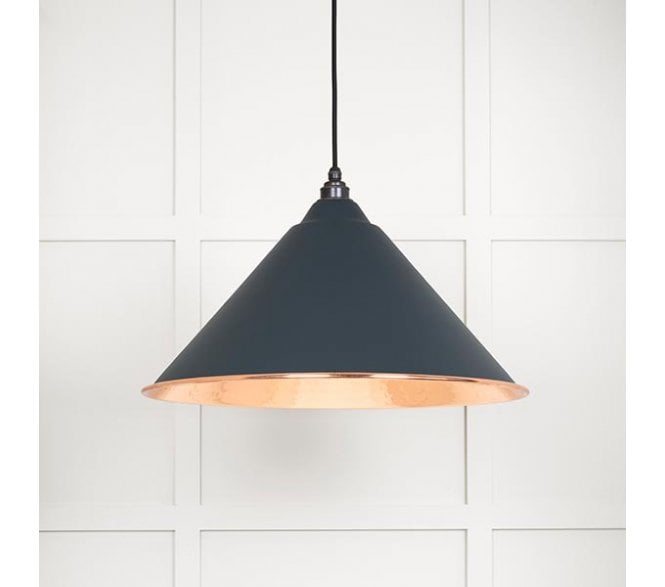 From The Anvil 49503SO Hockley Light Pendant - Soot & Hammered Copper