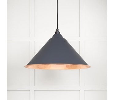 From The Anvil 49503SSL Hockley Light Pendant - Slate & Smooth Copper