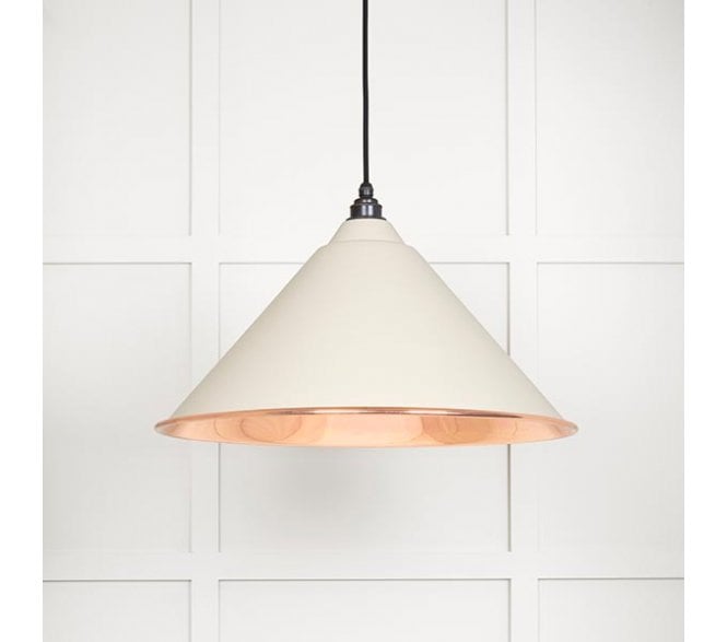 From The Anvil 49503STE Hockley Light Pendant - Teasel & Smooth Copper