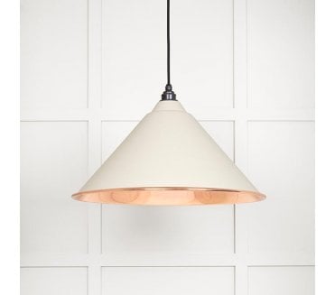 From The Anvil 49503STE Hockley Light Pendant - Teasel & Smooth Copper