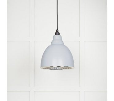 From The Anvil 49504BI Brindley Light Pendant - Birch & Smooth Nickel