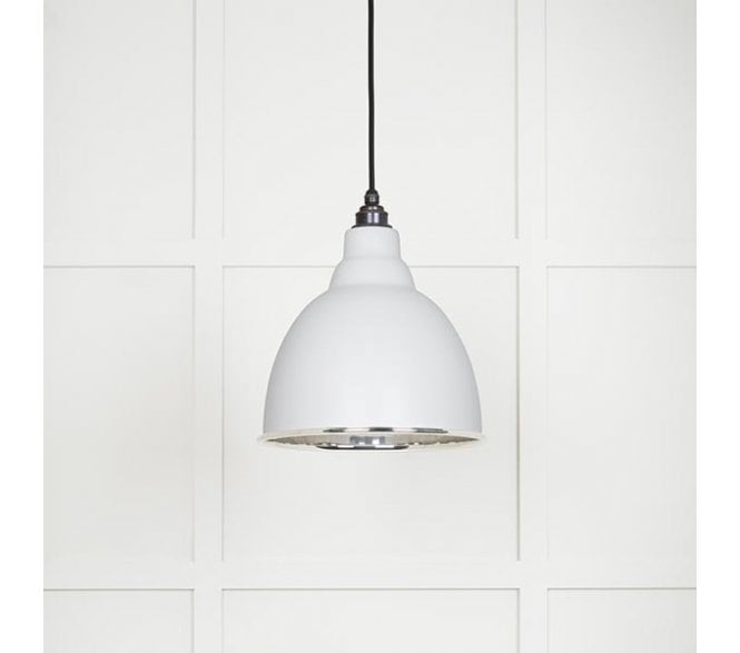 From The Anvil 49504F Brindley Light Pendant - Flock & Smooth Nickel