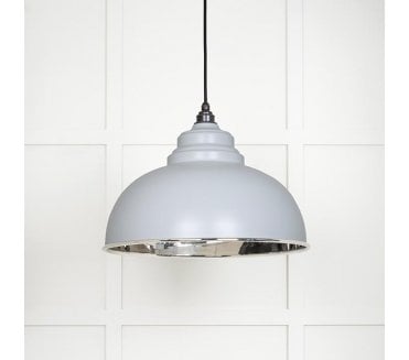 From The Anvil 49505BI Harborne Light Pendant - Birch & Smooth Nickel