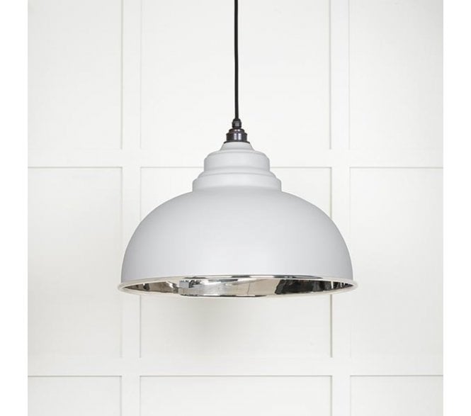 From The Anvil 49505F Harborne Light Pendant - Flock & Smooth Nickel