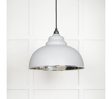 From The Anvil 49505F Harborne Light Pendant - Flock & Smooth Nickel