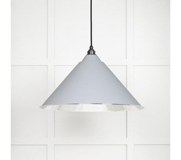 From The Anvil 49506BI Hockley Light Pendant - Birch & Smooth Nickel