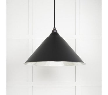 From The Anvil 49506EB Hockley Light Pendant - Elan Black & Smooth Nickel