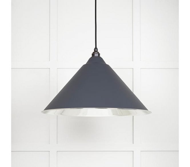 From The Anvil 49506SL Hockley Light Pendant - Slate & Smooth Nickel