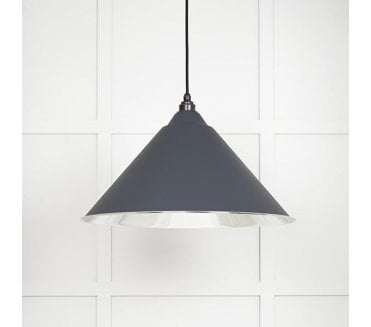 From The Anvil 49506SL Hockley Light Pendant - Slate & Smooth Nickel