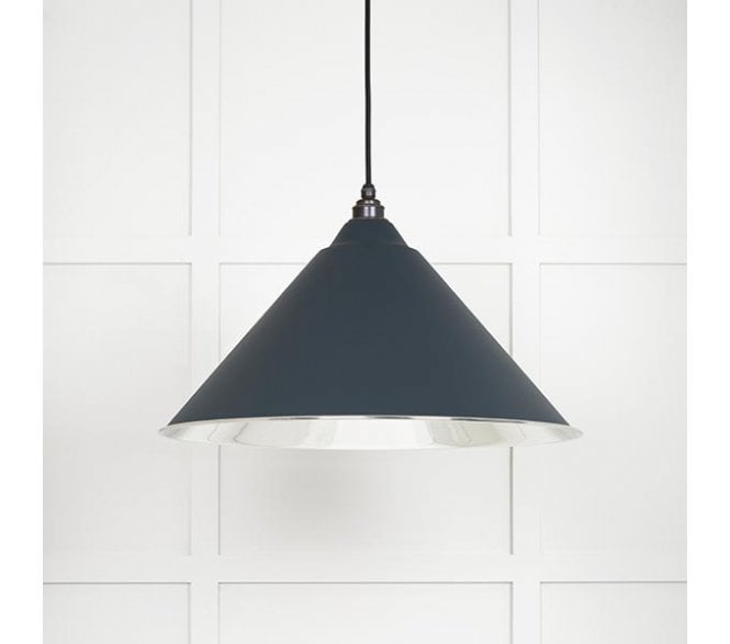 From The Anvil 49506SO Hockley Light Pendant - Soot & Smooth Nickel