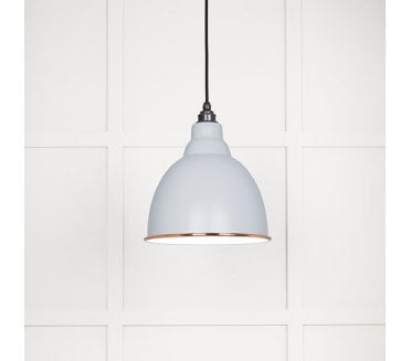From The Anvil 49507BI Brindley Light Pendant - Birch & White Gloss