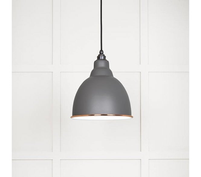 From The Anvil 49507BL Brindley Light Pendant - Bluff & White Gloss
