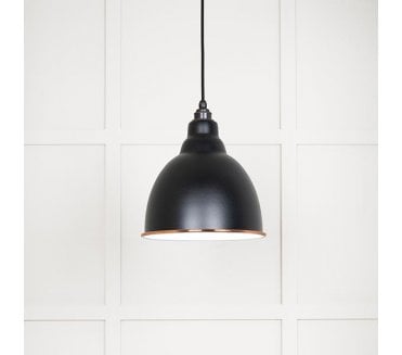 From The Anvil 49507EB Brindley Light Pendant - Elan Black & White Gloss