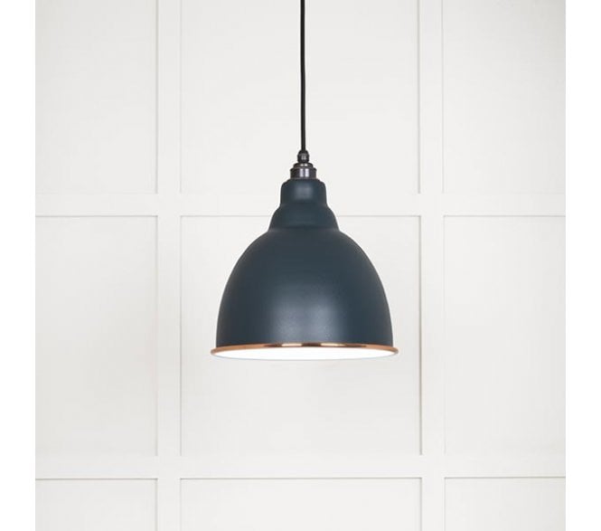 From The Anvil 49507SO Brindley Light Pendant - Soot & White Gloss