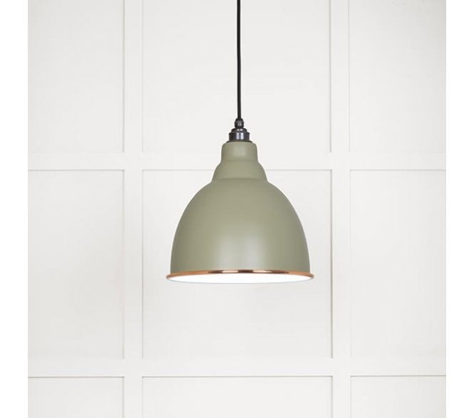 From The Anvil 49507TU Brindley Light Pendant - Tump & White Gloss