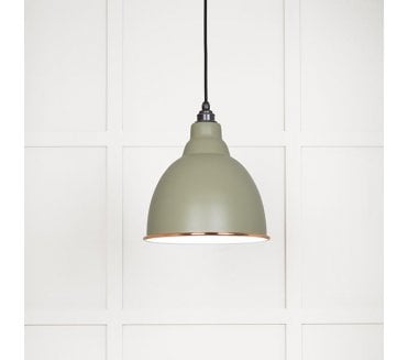 From The Anvil 49507TU Brindley Light Pendant - Tump & White Gloss