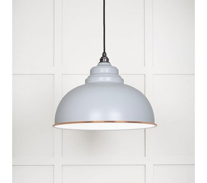 From The Anvil 49508BI Harborne Light Pendant - Birch & White Gloss