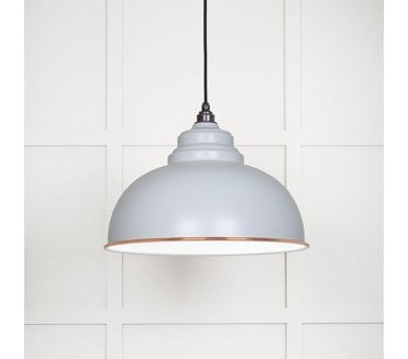 From The Anvil 49508BI Harborne Light Pendant - Birch & White Gloss