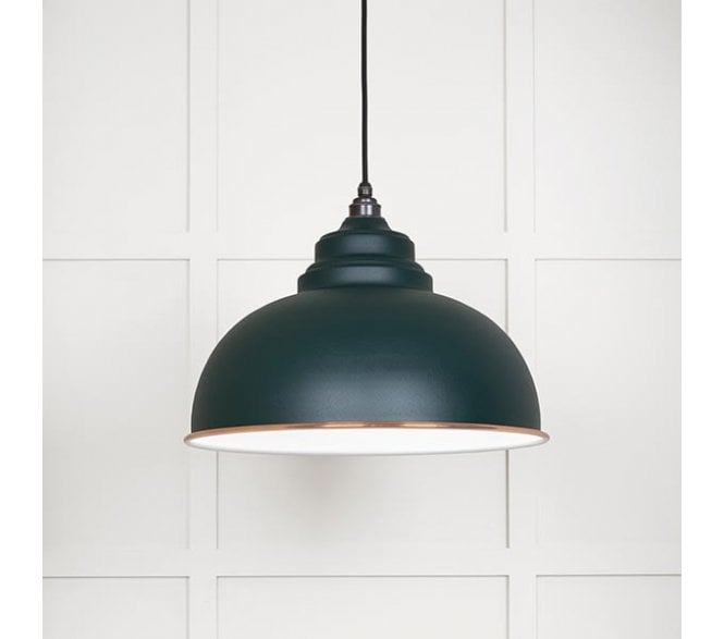 From The Anvil 49508DI Harborne Light Pendant - Dingle & White Gloss