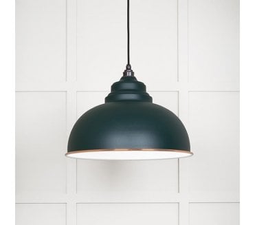 From The Anvil 49508DI Harborne Light Pendant - Dingle & White Gloss