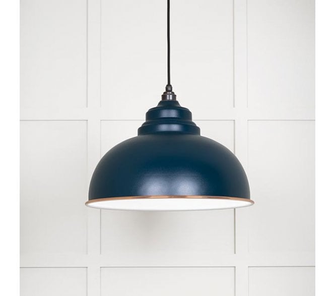 From The Anvil 49508DU Harborne Light Pendant - Dusk & White Gloss