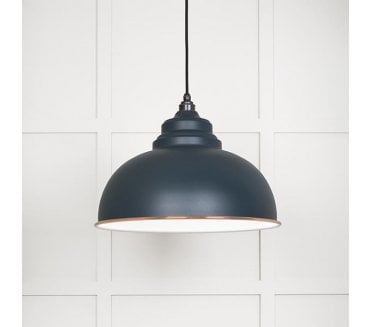 From The Anvil 49508SO Harborne Light Pendant - Soot & White Gloss