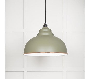 From The Anvil 49508TU Harborne Light Pendant - Tump & White Gloss
