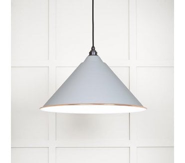 From The Anvil 49510BI Hockley Light Pendant - Birch & White Gloss