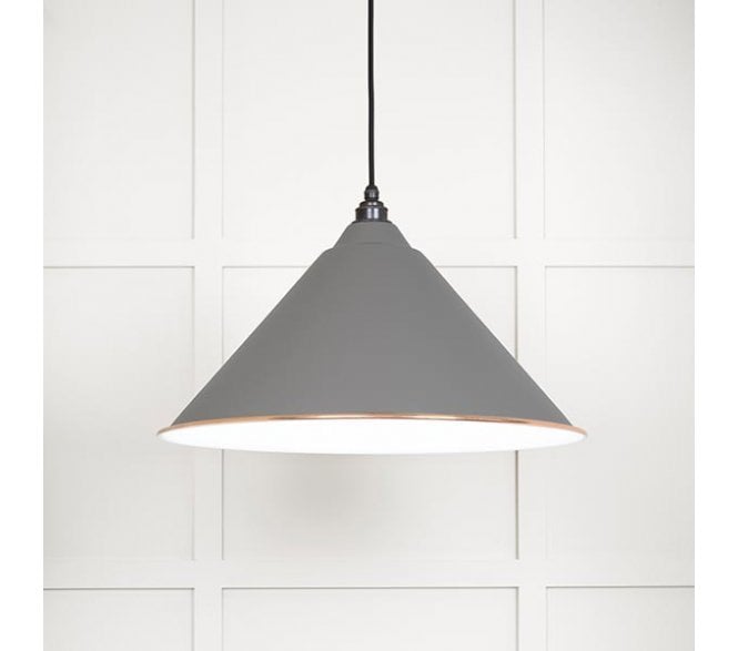 From The Anvil 49510BL Hockley Light Pendant - Bluff & White Gloss