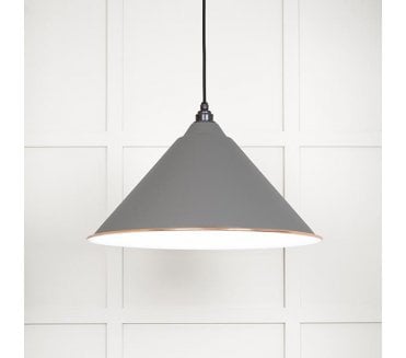 From The Anvil 49510BL Hockley Light Pendant - Bluff & White Gloss