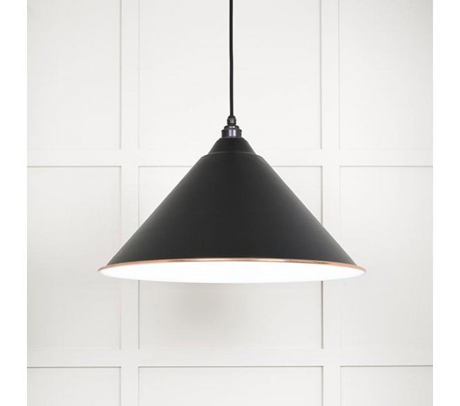 From The Anvil 49510EB Hockley Light Pendant - Elan Black & White Gloss