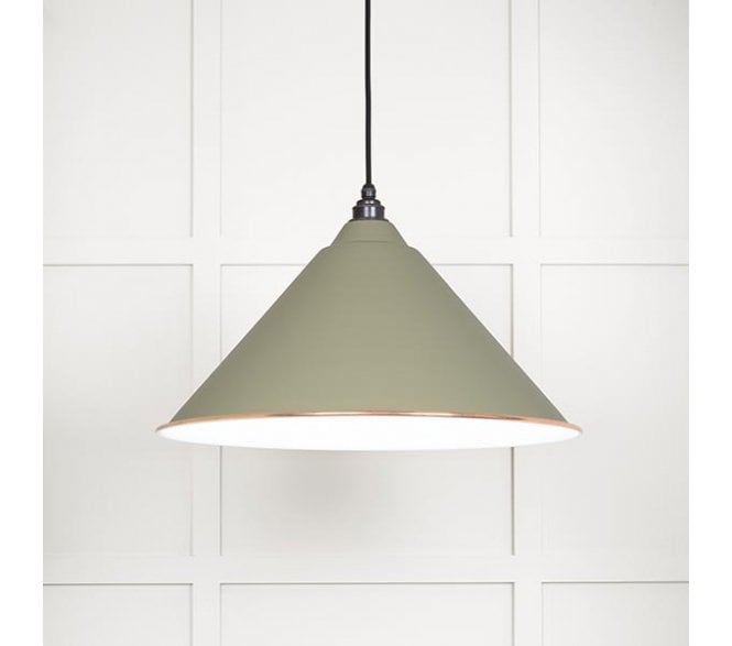 From The Anvil 49510TU Hockley Light Pendant - Tump & White Gloss