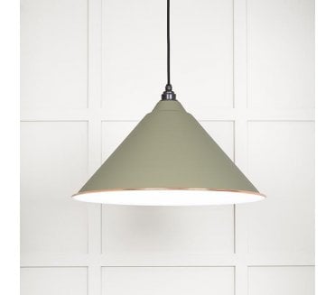 From The Anvil 49510TU Hockley Light Pendant - Tump & White Gloss