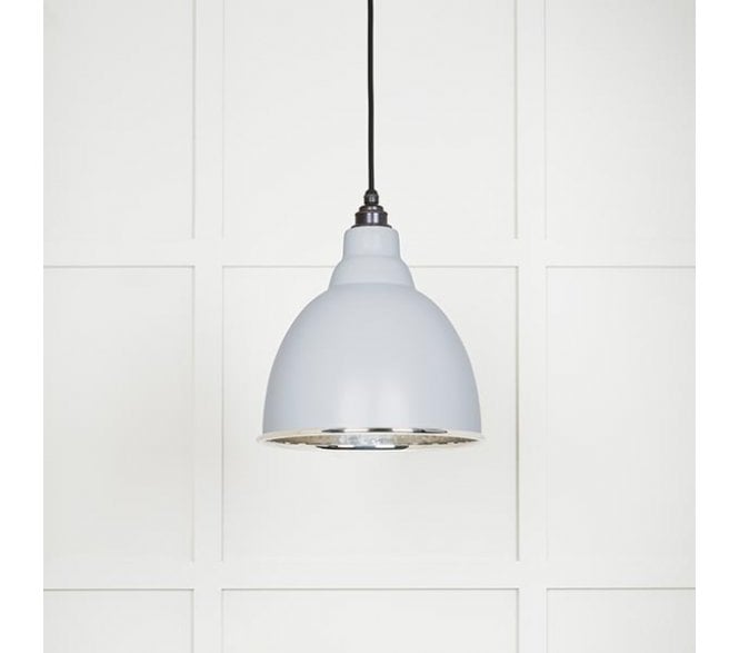 From The Anvil 49511BI Brindley Light Pendant - Birch & Hammered Nickel