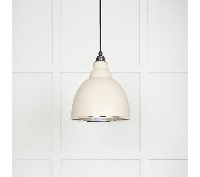 From The Anvil 49511TE Brindley Light Pendant - Teasel & Hammered Nickel