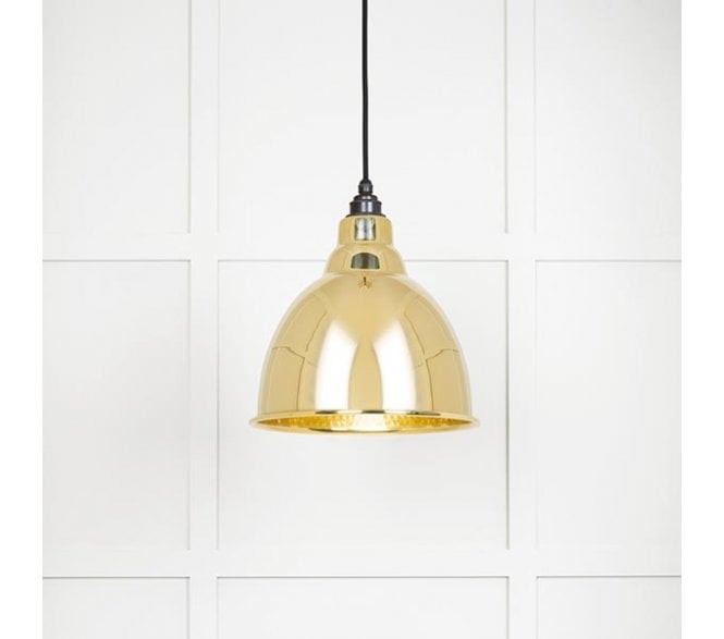 From The Anvil 49517 Brindley Light Pendant - Hammered Brass