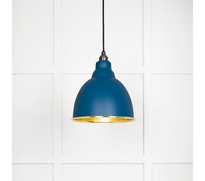 From The Anvil 49517U Brindley Light Pendant - Upstream & Hammered Brass