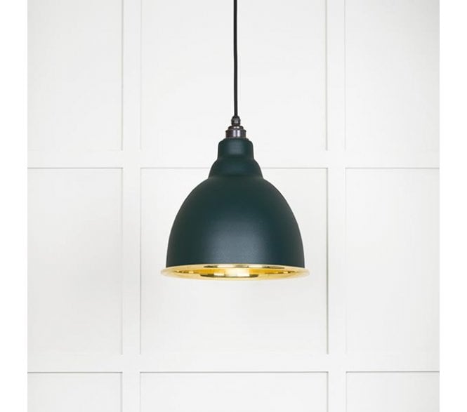 From The Anvil 49518DI Brindley Light Pendant - Dingle & Smooth Brass