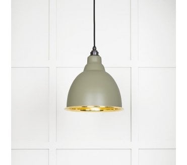 From The Anvil 49518TU Brindley Light Pendant - Tump & Smooth Brass