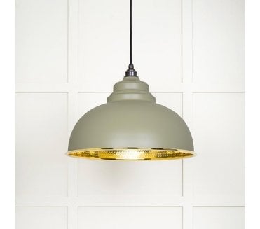From The Anvil 49521TU Harborne Light Pendant - Tump & Hammered Brass