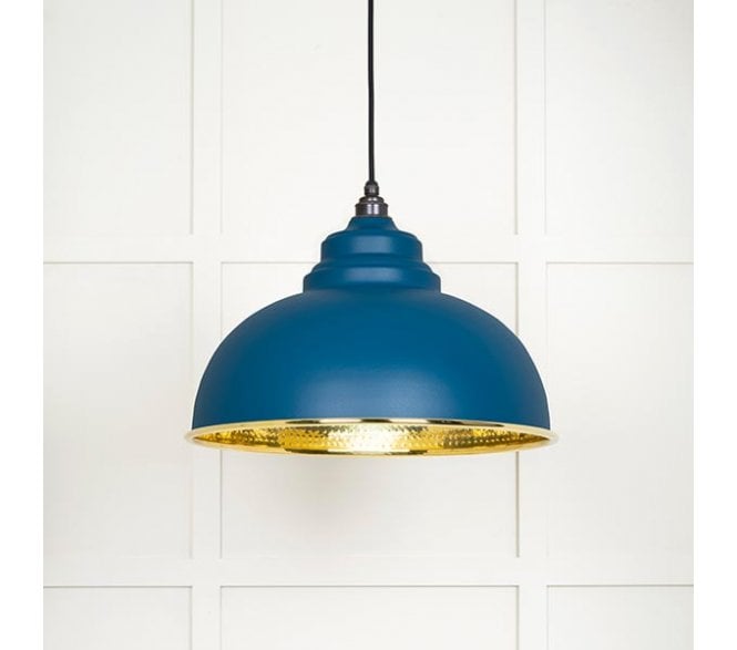 From The Anvil 49521U Harborne Light Pendant - Upstream & Hammered Brass