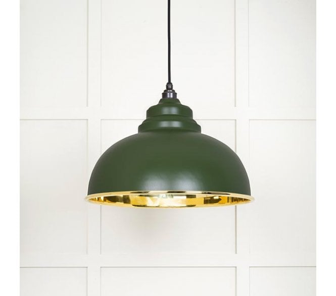 From The Anvil 49522H Harborne Light Pendant - Heath & Smooth Brass