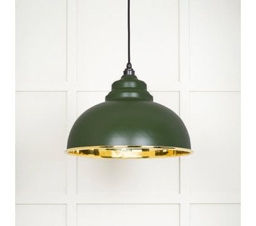 From The Anvil 49522H Harborne Light Pendant - Heath & Smooth Brass