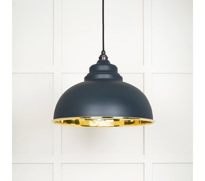 From The Anvil 49522SO Harborne Light Pendant - Soot & Smooth Brass