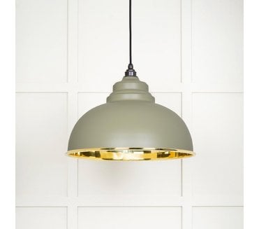 From The Anvil 49522TE Harborne Light Pendant - Tump & Smooth Brass