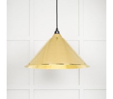 From The Anvil 49523 Hockley Light Pendant - Hammered Brass