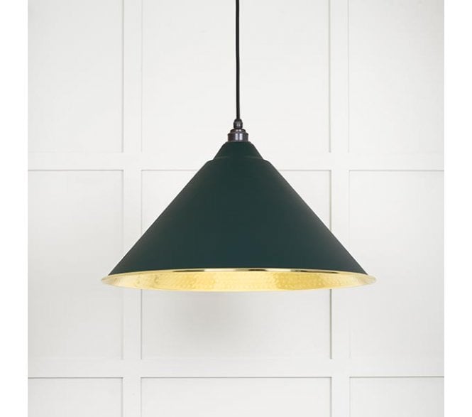 From The Anvil 49523DI Hockley Light Pendant - Dingle & Hammered Brass
