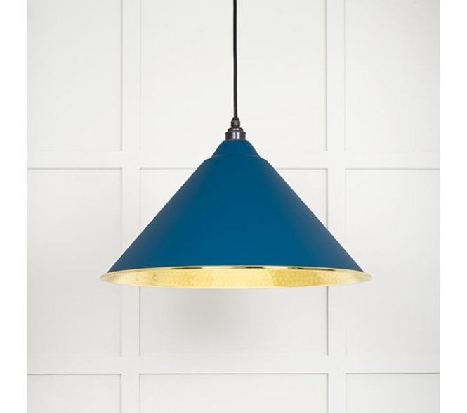 From The Anvil 49523U Hockley Light Pendant - Upstream & Hammered Brass