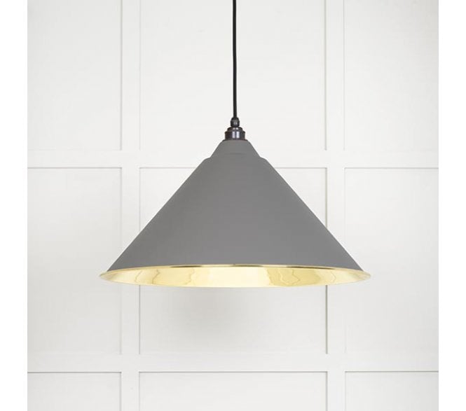 From The Anvil 49524BL Hockley Light Pendant - Bluff & Smooth Brass